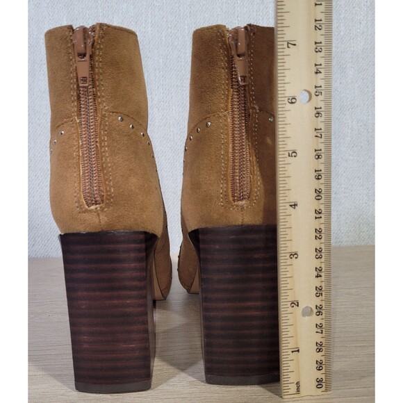 Mi.iM Brown Ankle Booties with Stud Detail - Picture 11 of 11